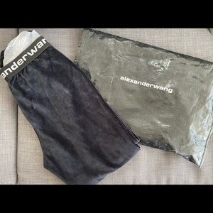 Alexander Wang Black Velvet Pants